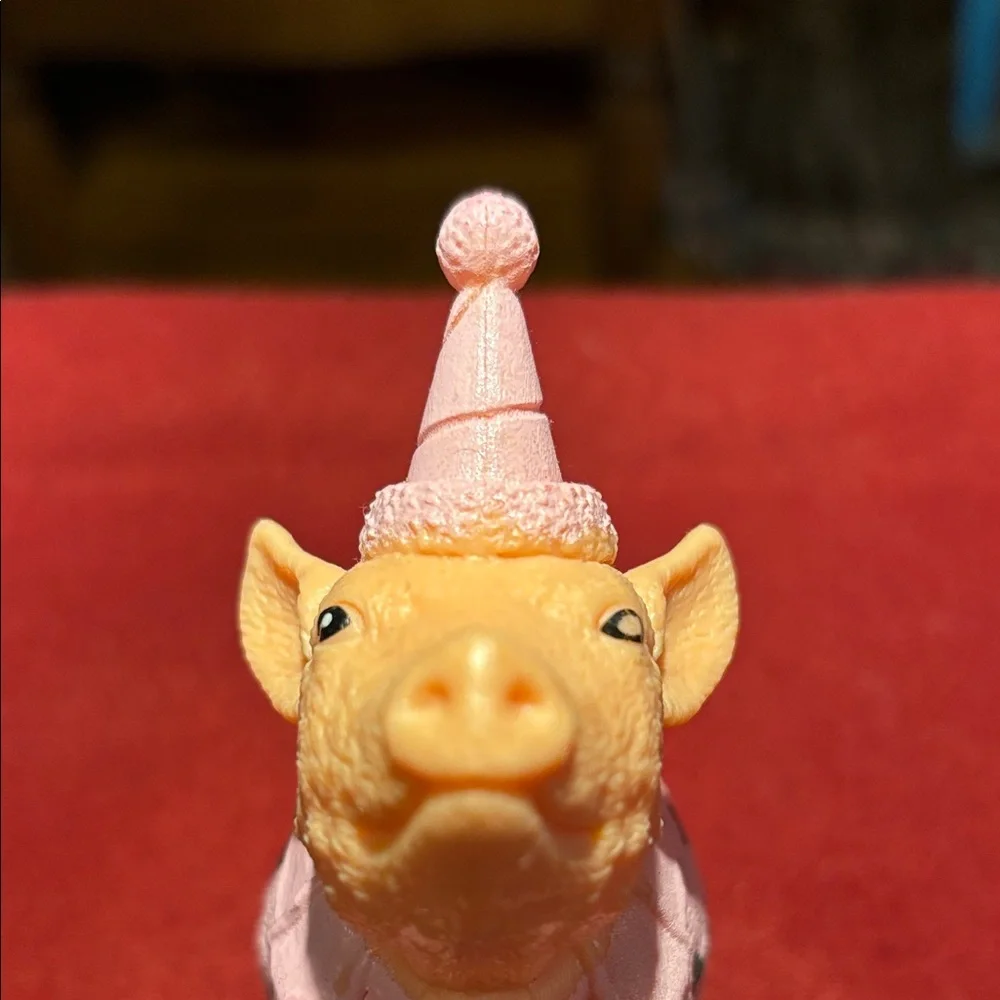 Charming Pink Pig Cake Topper